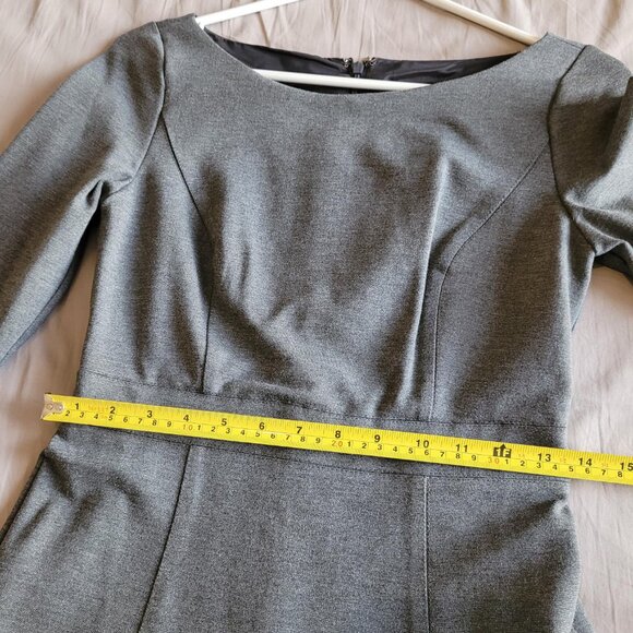 J. Crew Grey Fit-and-Flare Boatneck Dress (2P) - Picture 6 of 13
